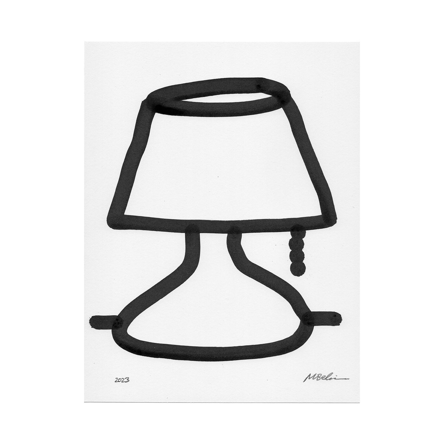 Lamp Original Drawing (03)